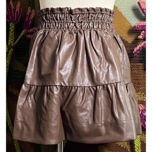 Anthropologie Somerset Faux Leather Skirt XL